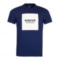 Mens Regal Blue Block S/s T Shirt 90760 by Barbour International from Hurleys