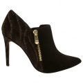 Womens Black & Gold Kromptie Zip Boot Heels 15768 by Moda In Pelle from Hurleys