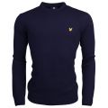 Mens Navy Lambswool Crew Knited Jumper 15320 by Lyle & Scott from Hurleys