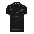 Athleisure Mens Black Paddy 5 Regular Fit S/s Polo Shirt 44722 by BOSS from Hurleys