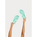 Womens Sea Foam Green Iqushion Transparent Flip Flops 109806 by FitFlop from Hurleys