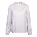 Womens White Visuvita Lace Panel Blouse 57658 by Vila from Hurleys