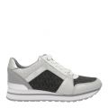 Womens Black/Silver Billie Pearlized Logo Trainers 44249 by Michael Kors from Hurleys