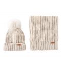 Womens Pearl Saltburn Beanie & Scarf Set 79663 by Barbour from Hurleys