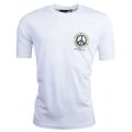 Mens White Small Peace Regular S/s T Shirt 15594 by Love Moschino from Hurleys