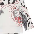 Girls Off White Wild Multi Print L/s T Shirt 95968 by Kenzo from Hurleys