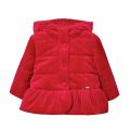 Infant Red Velvet Hooded Coat 74830 by Mayoral from Hurleys