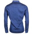 Mens Blue Western Denim L/s Shirt 61300 by Armani Jeans from Hurleys