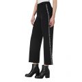 Womens Black Outline Logo Tape Wide Trousers 80578 by Calvin Klein from Hurleys