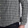 Mens Black Spacer Check L/s Shirt 46541 by Barbour International from Hurleys