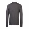 Mens Dark Grey Tipped Pique L/s Polo Shirt 49246 by Pretty Green from Hurleys