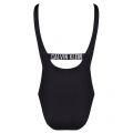 Womens Black Logo Swimming Costume 20485 by Calvin Klein from Hurleys