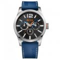 Watches Mens Black Dial Paris Silicone Strap Watch