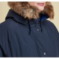 Heritage Womens Navy Emmot Hooded Parka 12514 by Barbour from Hurleys