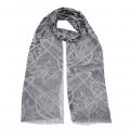 Womens Navy Graffiti Orb Scarf 84827 by Vivienne Westwood from Hurleys