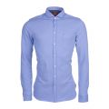 Mens Open Blue Cattitude Jersey L/s Shirt 9375 by BOSS from Hurleys