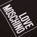 Womens Black Reflective Logo S/s T Shirt 39425 by Love Moschino from Hurleys