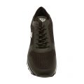 Mens Black Logo Mesh Trainers 69734 by Armani Jeans from Hurleys