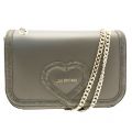 Womens Grey Exotic Heart Shoulder Bag 10394 by Love Moschino from Hurleys