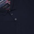 Mens Navy Eskimo Knitted Collar S/s Polo Shirt 23670 by Ted Baker from Hurleys