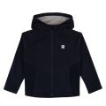 Boys Navy Branded Fleece Hooded Zip Sweat Top 45541 by BOSS from Hurleys