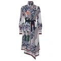 Womens Navy Multi Asha Mix Drape Shirt Dress 53963 by French Connection from Hurleys
