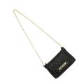 Womens Black Diamond Quilted Wristlet Crossbody Bag 110433 by Love Moschino from Hurleys