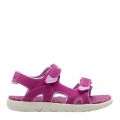 Youth Pink Perkins Row 2-Strap Sandals (31-35) 43841 by Timberland from Hurleys