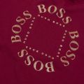 Athleisure Mens Burgundy/Gold Tee 1 Circle Logo S/s T Shirt 51453 by BOSS from Hurleys