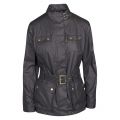 Womens Black Bearing Casual Belted Jacket 38654 by Barbour International from Hurleys