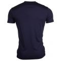 Mens Navy Embossed Logo S/s T Shirt 11027 by Armani Jeans from Hurleys
