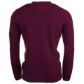 Mens Claret Marl Lambswool Crew Knitted Jumper 15318 by Lyle & Scott from Hurleys