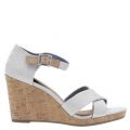 Womens Natural Canvas Sienna Wedges 21615 by Toms from Hurleys