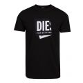 Mens Black T-Diegos-Lab S/s T Shirt 86544 by Diesel from Hurleys