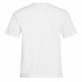 Womens Bright White/Red Institutional Curved Logo S/s T Shirt 39036 by Calvin Klein from Hurleys