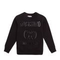 Boys Black Milano Sweat Top 84108 by Moschino from Hurleys