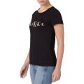 Womens Black/Gold Eco Slim Fit S/s T Shirt 79704 by Calvin Klein from Hurleys