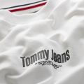 Womens White Logo S/s Bodysuit 58098 by Tommy Jeans from Hurleys