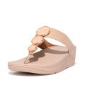 Womens Beige Halo Shimmer Toe-Post Flip Flops 109767 by FitFlop from Hurleys