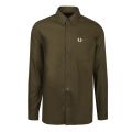 Mens Dark Thorn Oxford L/s Shirt 47687 by Fred Perry from Hurleys
