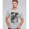 Mens Grey Marl Mechanic Steve S/s T Shirt 95590 by Barbour Steve McQueen Collection from Hurleys