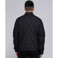 Mens Black Accelerator Race Quilted Jacket