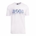 Athleisure Mens White Tee 4 Logo S/s T Shirt 75748 by BOSS from Hurleys