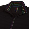 Mens Black Sports Stripe Mixed Jacket 89021 by PS Paul Smith from Hurleys