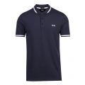 Athleisure Mens Navy Paule Slim Fit S/s Polo Shirt 51464 by BOSS from Hurleys