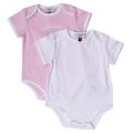 Baby Pink 2 Pack Bodysuits 62532 by Armani Junior from Hurleys