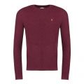 Mens Red Marl Garway Crew Knitted Jumper 32695 by Farah from Hurleys