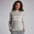 Womens Grey Quayle Stripe Knitted Jumper 46694 by Barbour International from Hurleys