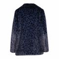 Womens Dark Blue Zenaida Leopard Faux Fur Jacket 50776 by Ted Baker from Hurleys