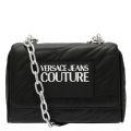 Womens Black Animal Quilted Small Tote Crossbody Bag 55119 by Versace Jeans Couture from Hurleys